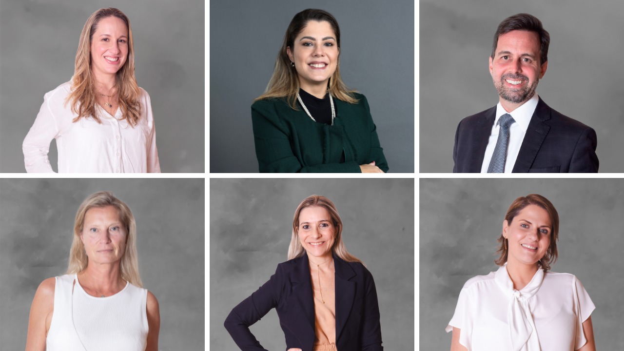 Mirella Kaufman, Luciana Martorano, Leonardo Ribas, Miriam Machado, Ana Cristina Valentim e Flavia Ganzella (Imagem: Divulgação)