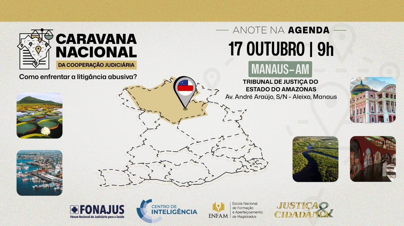 Evento presencial (AM): Caravana Nacional da Cooperação Judiciária