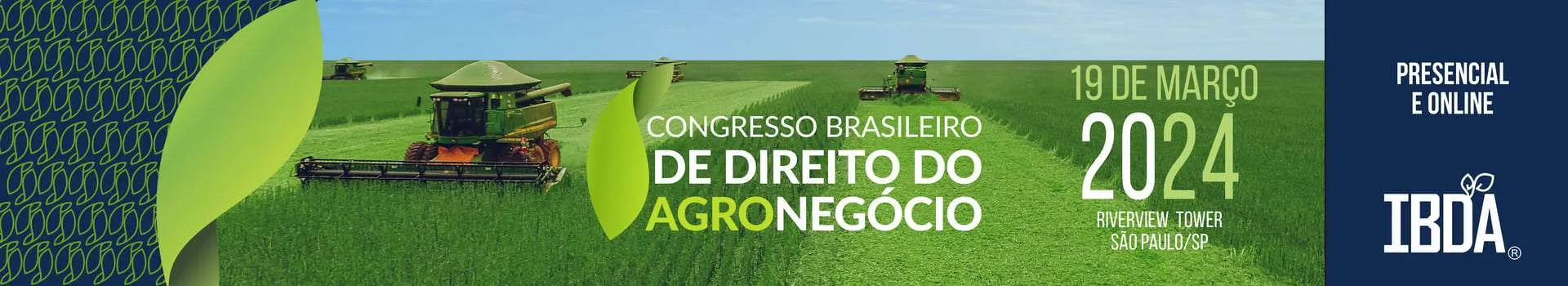 Evento híbrido (SP): Congresso Brasileiro de Direito do Agronegócio