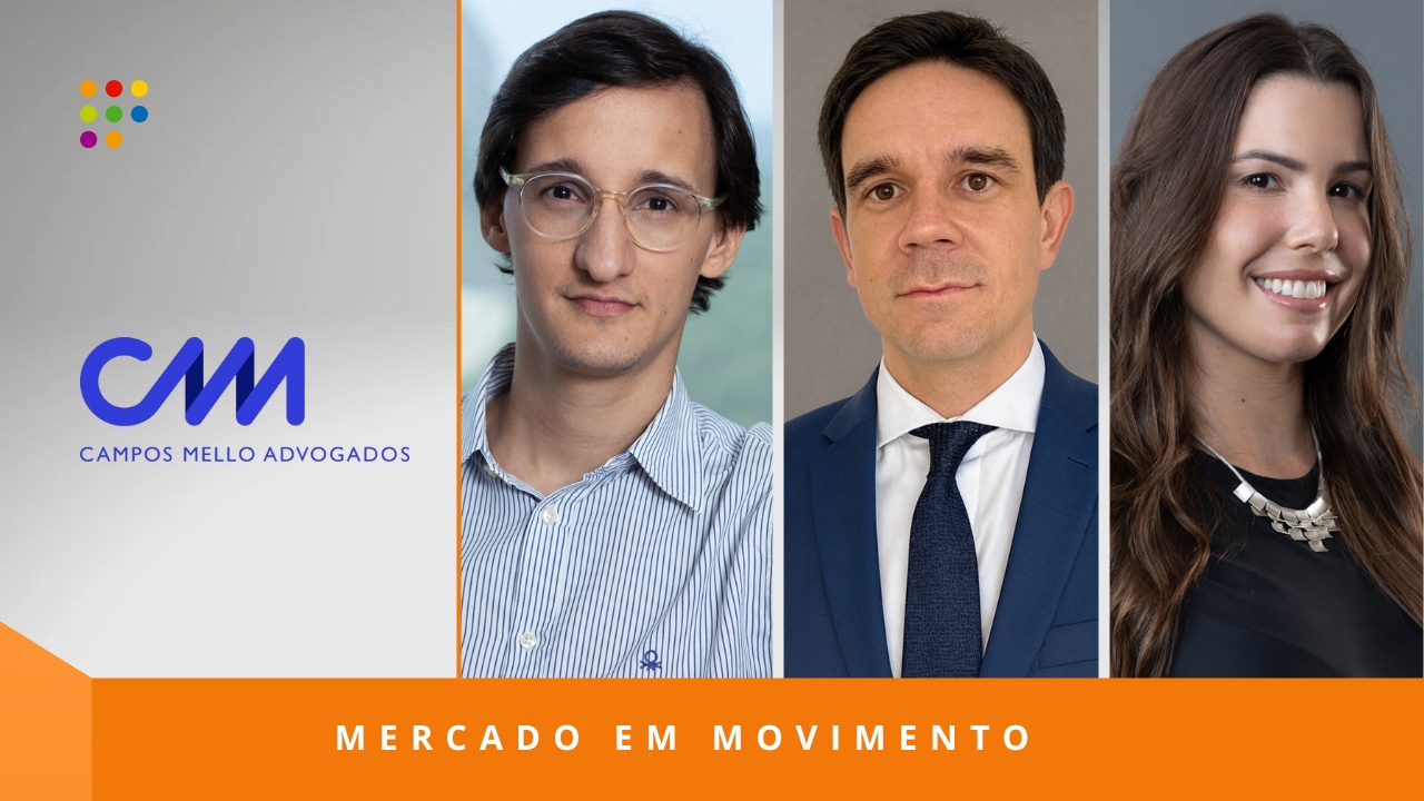 Cristiano Schiller, Gabriel Mynssen e Laura Kurth, novos sócios do Campos Mello Advogados (Imagem: Análise Editorial/Divulgação)