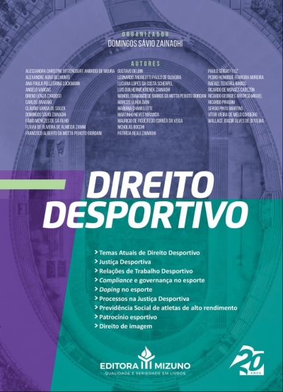 Capa do compêndio "Direito Desportivo", organizado por Domingos Sávio Zainaghi (Imagem: Divulgação)