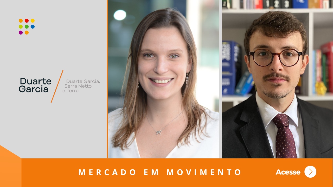 Carolina da Silva Leme e Felipe de Almeida Andreassi, novos sócios do escritório Duarte Garcia, Serra Netto e Terra (Imagem: Divulgação)