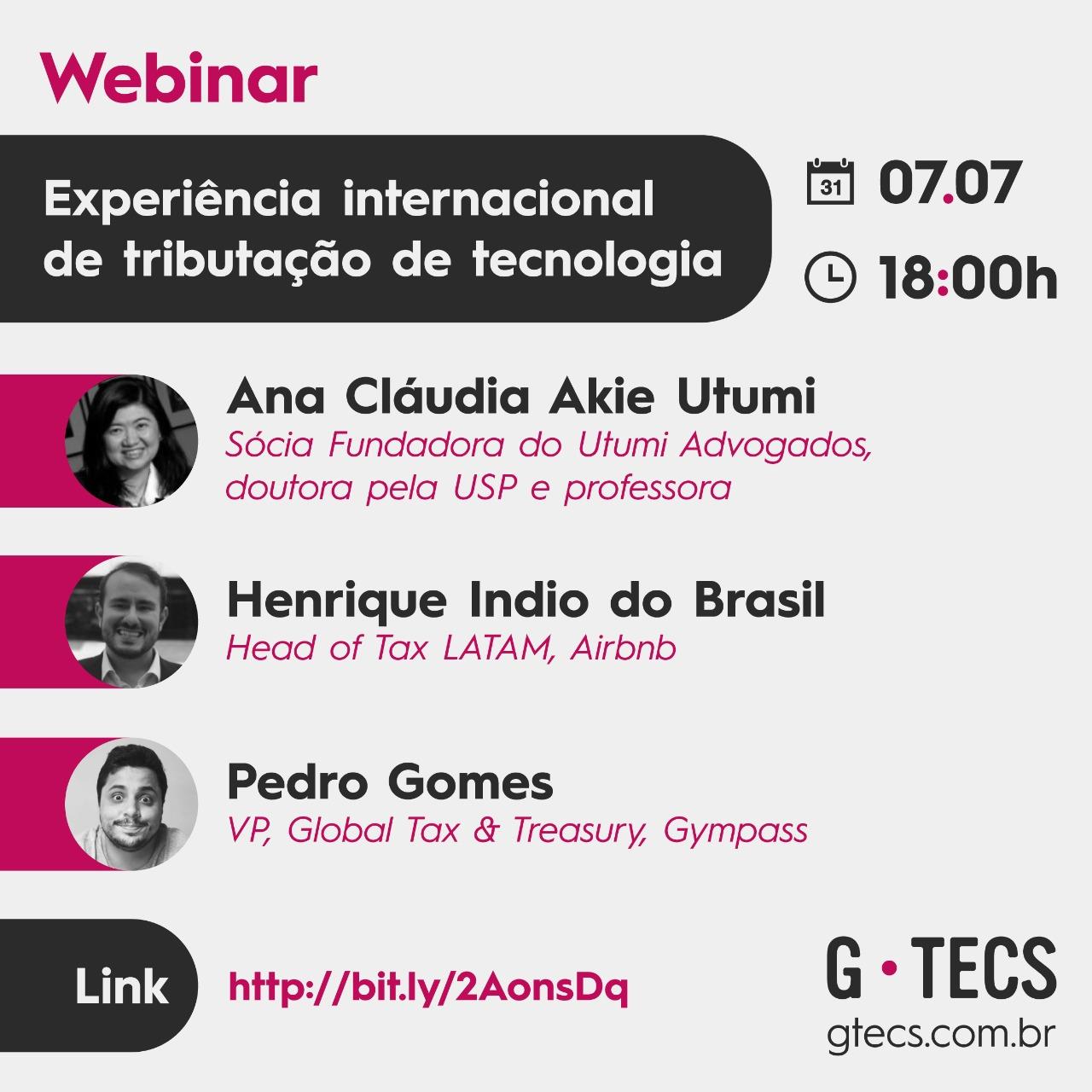 Webinar: Experiência internacional de tributação de tecnologia