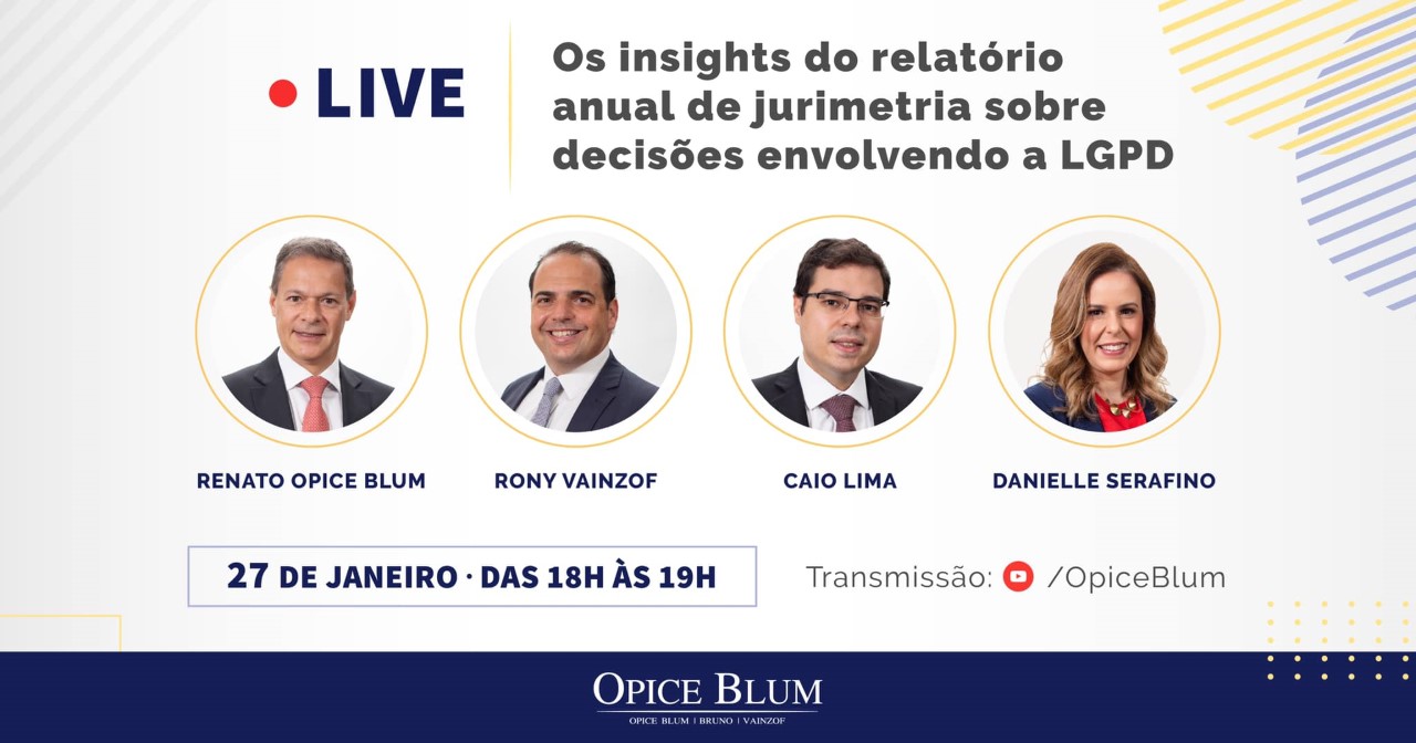 Live: Os insights do relatório anual de jurimetria sobre decisões envolvendo a LGPD