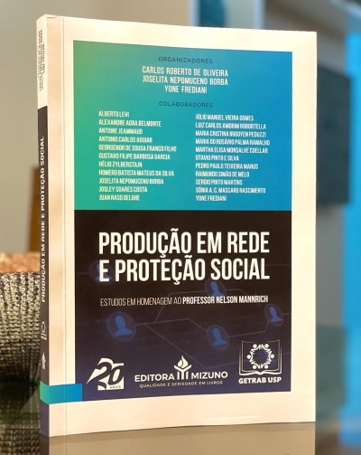 O livro "Produção em rede e proteção social: estudos em homenagem ao Professor Nelson Mannrich" (Imagem: Divulgação)