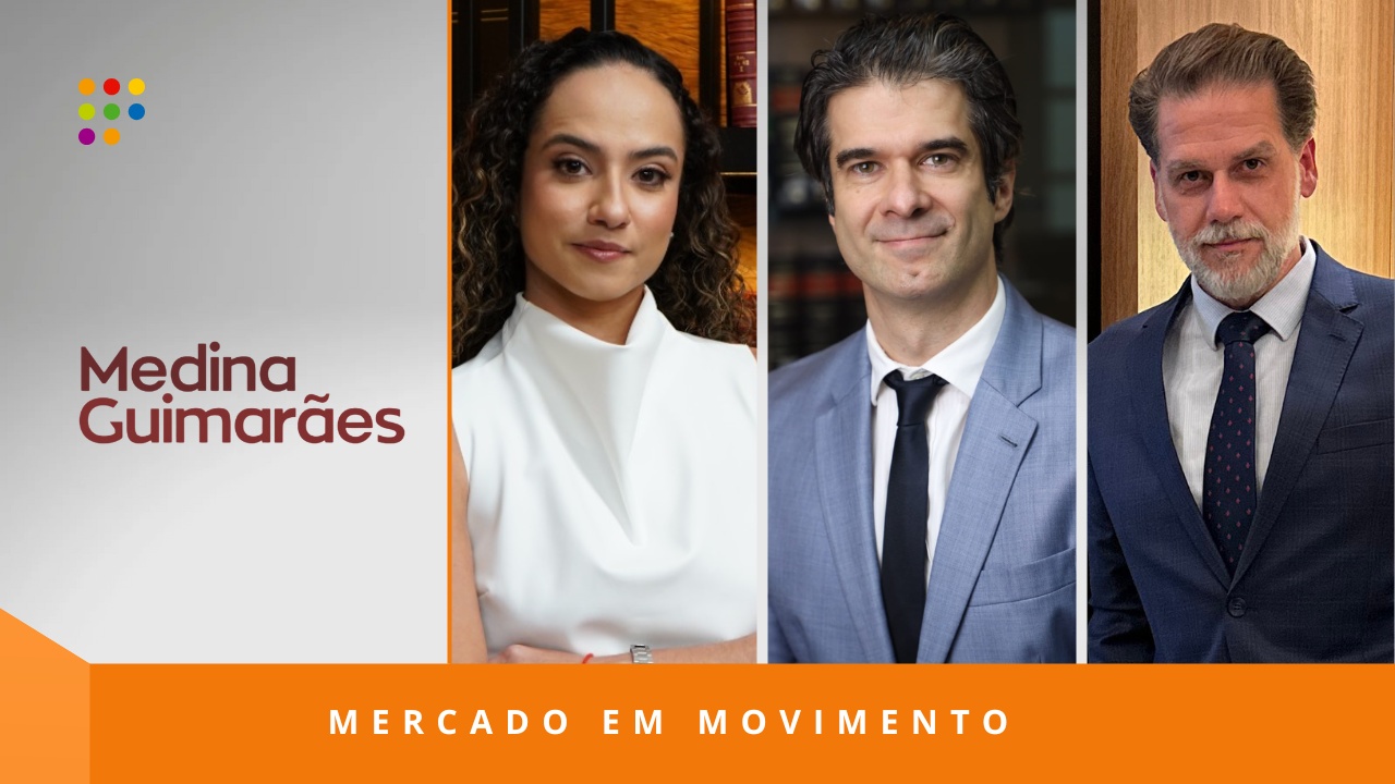 Mariana Pimentel, gestora da filial e sócia-diretora, Rafael Guimarães, advogado e José Medina, diretor geral, do Medina Guimarães Advogados (Imagem: Análise Editorial/Divulgação)
