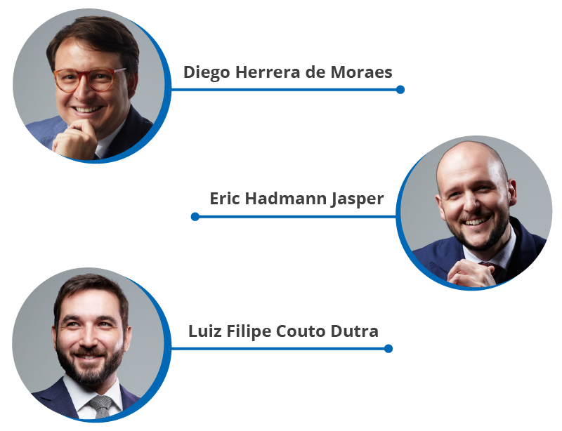 Diego Herrera de Moraes, Eric Hadmann Jasper e Luiz Filipe Couto Dutra, se uniram e fundaram o escritório boutique Hadmann, Herrera & Dutra Advogados (HD Advogados) (Imagem: Divulgação)