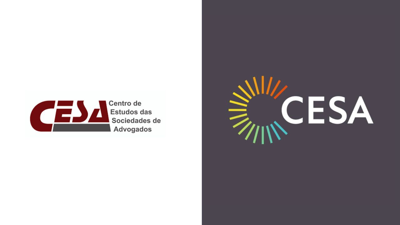 Marca utiliza antes do trabalho de rebranding à esquerda. À direita, nova marca (Imagem: Reprodução/ Site do Cesa)