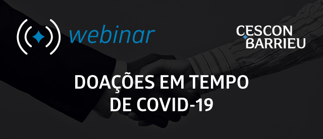 Webinar: Doações em tempos de COVID-19
