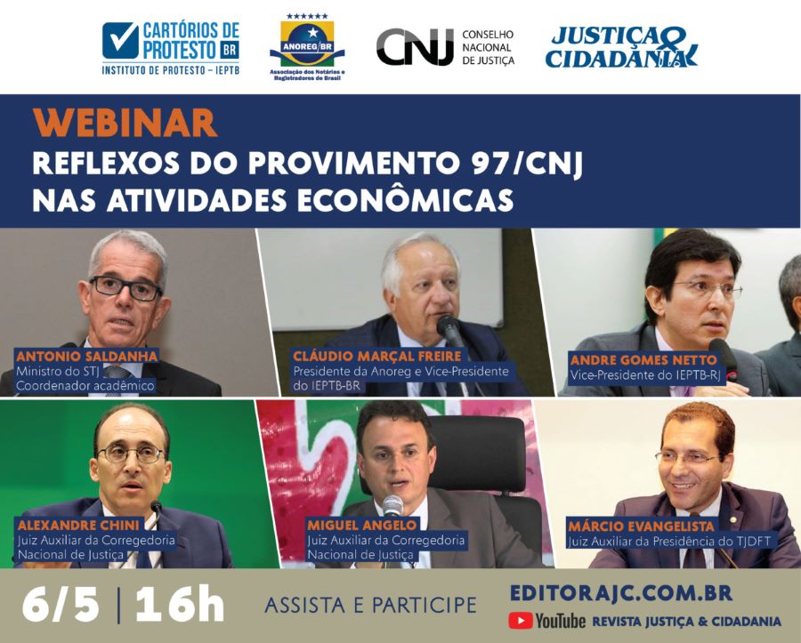Webinar - Reflexos do Provimento CNJ/97 nas atividades econômicas