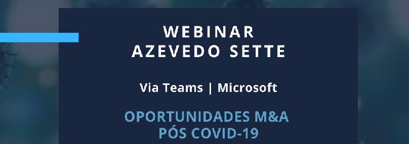 Webinar: Oportunidades M&A pós-COVID-19