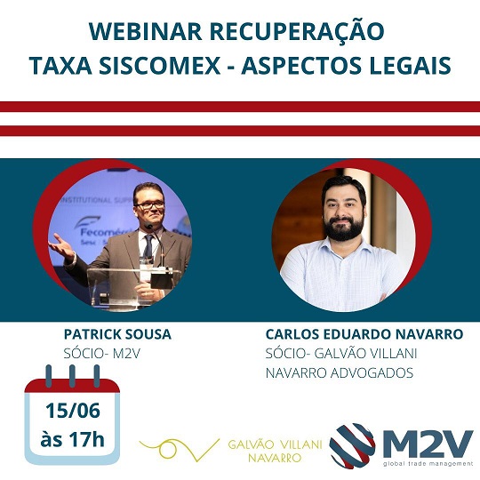 Webinar: Recuperação da taxa Siscomex - Aspectos legais