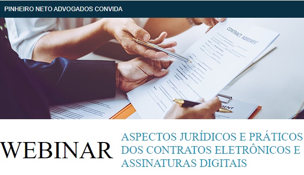 Webinar: Aspectos jurídicos e práticos dos contratos eletrônicos e assinaturas digitais