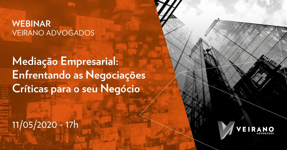 Webinar: Mediação Empresarial: Enfrentando as negociações críticas para o seu negócio